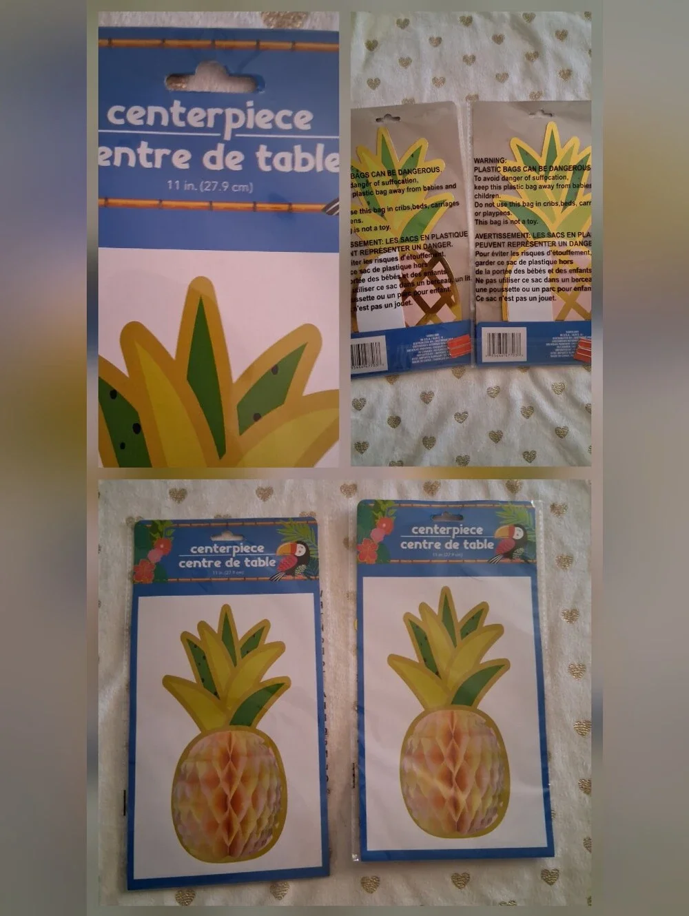 📚🎨 *NIP* Assorted Tropical Paper Luau Party Decorations